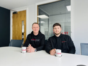 Lewis Hardie and Jordon Tipper from the Start Tech team